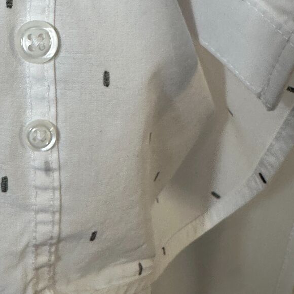 INC International Concepts Shirt Men’s XXL White/Black Print Button Up Cotton - Picture 5 of 12